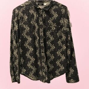 Tribal Print Button Down.
